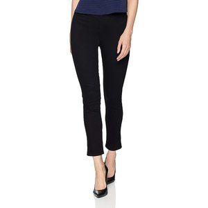 NYDJ Women's Pull on Skinny Ankle Jean with Side Slit Size 16 Black